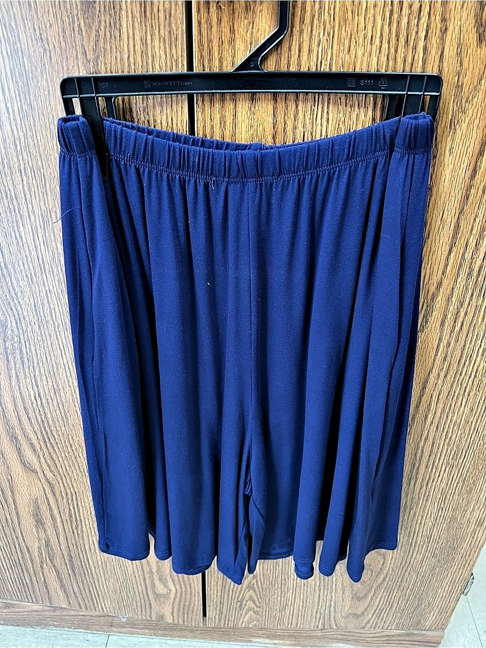 Pleated Blue Shorts